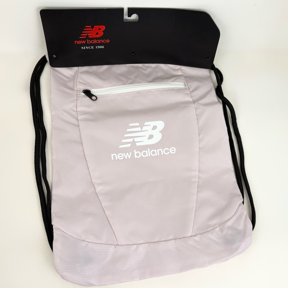 New Balance Blush Ping Draw String Clinch Sack Gym Bag New With Tags